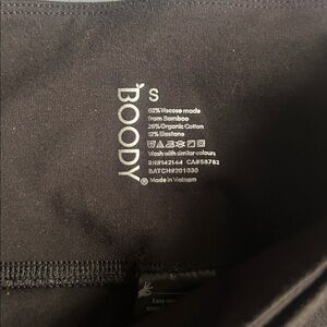 Boody  Black Bamboo Organic cotton biker shorts